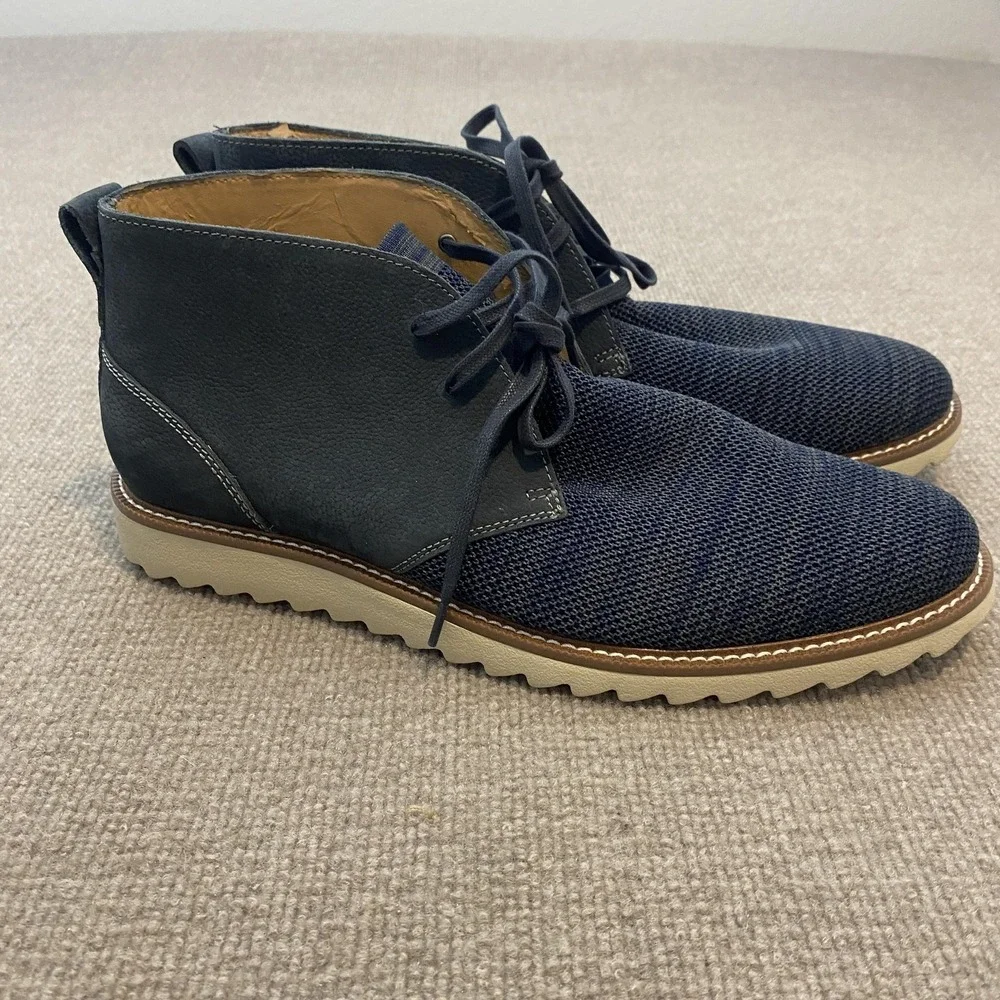 J. Murphy Boots Mens Size 11.5 Blue Leather Chukka Ankle Casual 59-3079